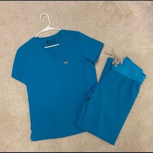 Figs Scrubs Set - color is Teal